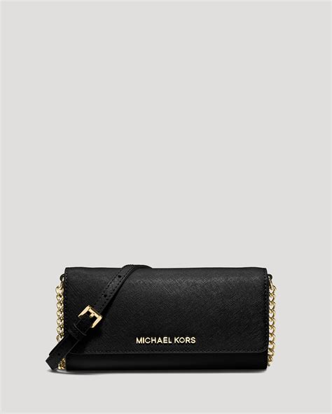 michael michael kors jet set travel wallet on a chain